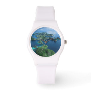 Reloj De Pulsera Indonesia, Papua Occidental. Aérea de Raja Ampat