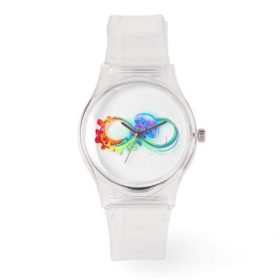 Reloj De Pulsera Infinidad con las medusas del arcoiris
