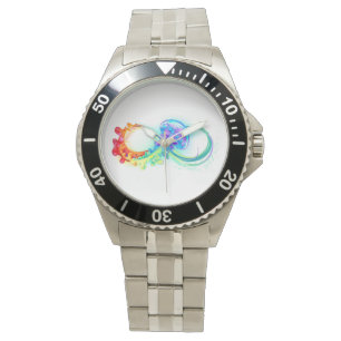 Reloj De Pulsera Infinidad con las medusas del arcoiris