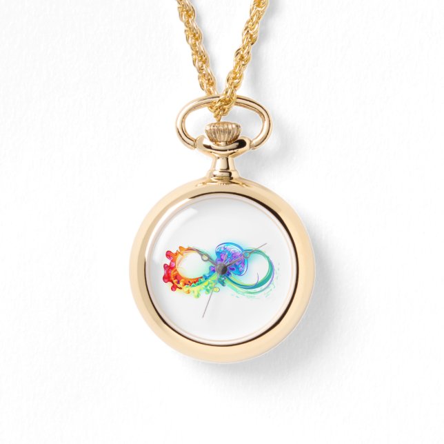 Reloj De Pulsera Infinidad con las medusas del arcoiris (Anverso)