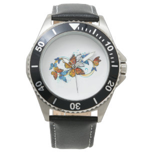 Reloj De Pulsera Infinidad de Mariposas Monarca