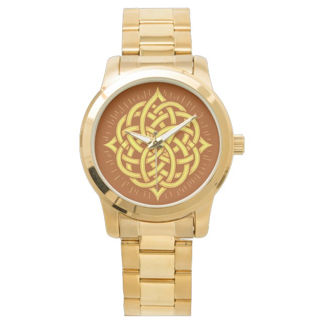 Reloj De Pulsera Infinite Harmony: Sacred Mandala Celtic Symbol Art (Anverso)