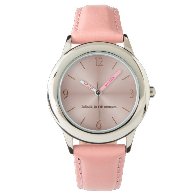 Reloj De Pulsera Infinite Moment Watch — Edición Blush (Anverso)