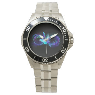Reloj De Pulsera Infinito brillante con mariposa mágica