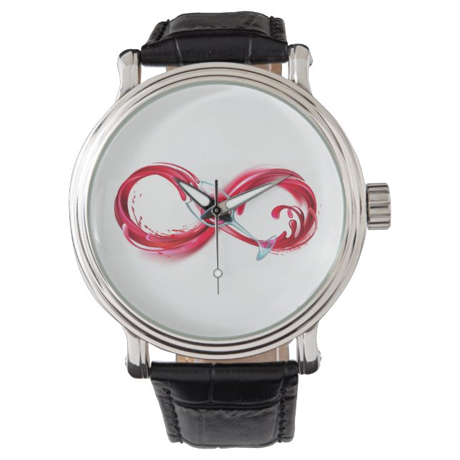 Reloj De Pulsera Infinity with Red Wine (Anverso)