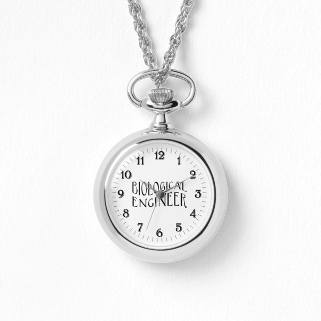 Reloj De Pulsera Ingeniero Biológico Texto (Anverso)