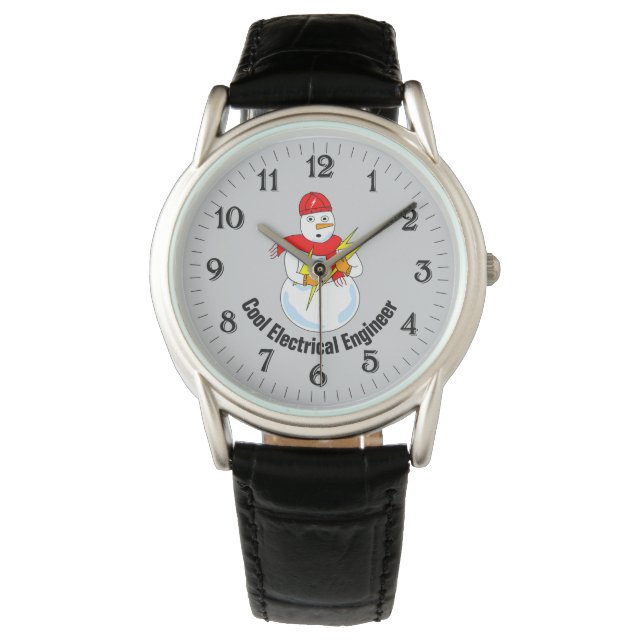 Reloj De Pulsera Ingeniero eléctrico Snowman (Anverso)