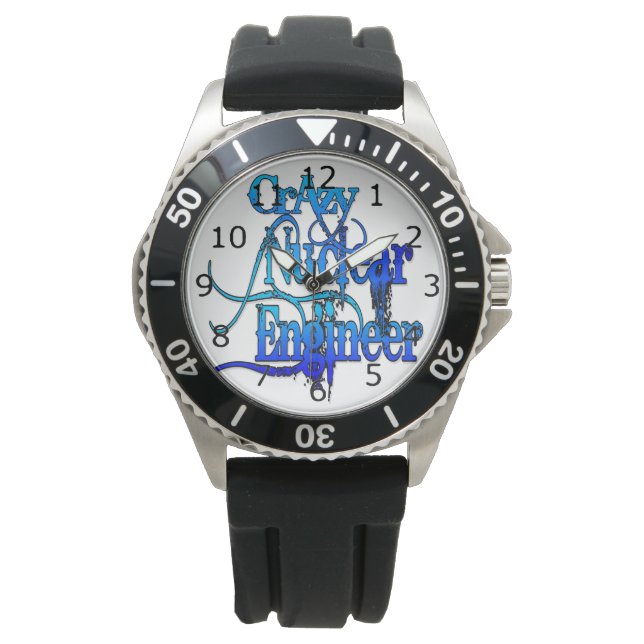 Reloj De Pulsera Ingeniero Nuclear Loco (Anverso)