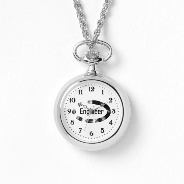 Reloj De Pulsera Ingeniero Oval negro (Anverso)