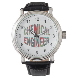 Reloj De Pulsera Ingeniero Químico con Abultamiento