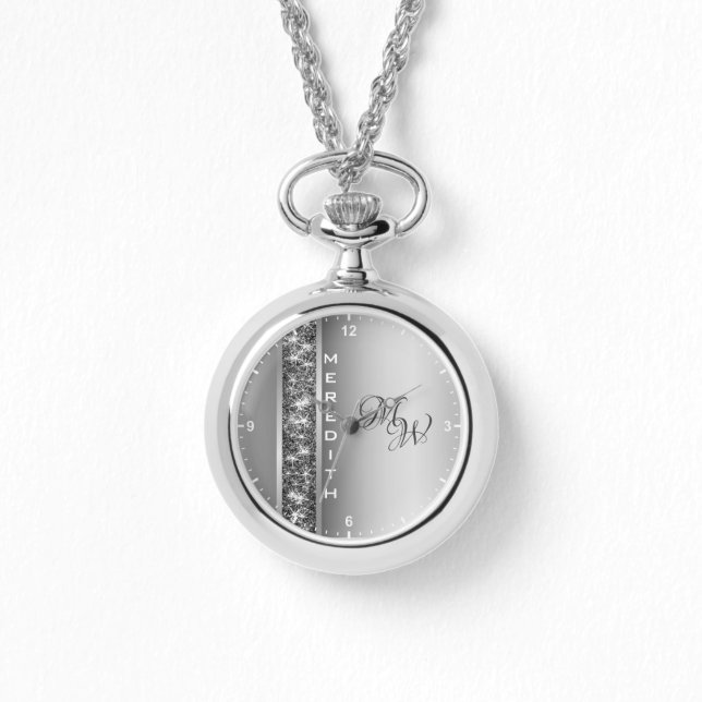 Reloj De Pulsera Iniciales de nombres personalizados de las estrell (Anverso)