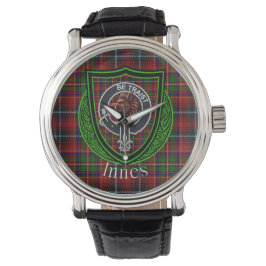 Reloj De Pulsera Innes Scottish Clan Tartan & Crest
