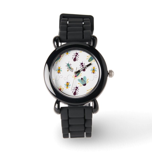 Reloj De Pulsera insectos lindos de bichos pequeños (Anverso)