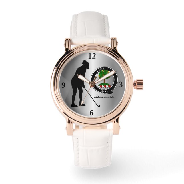 Reloj De Pulsera Insignia del clan Abercrombie (ella) Golf  (Anverso)
