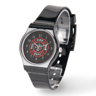 Reloj De Pulsera Insignia del Departamento de Bomberos