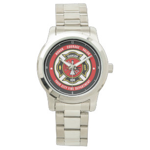 Reloj De Pulsera Insignia del Departamento de Bomberos de Rescate d
