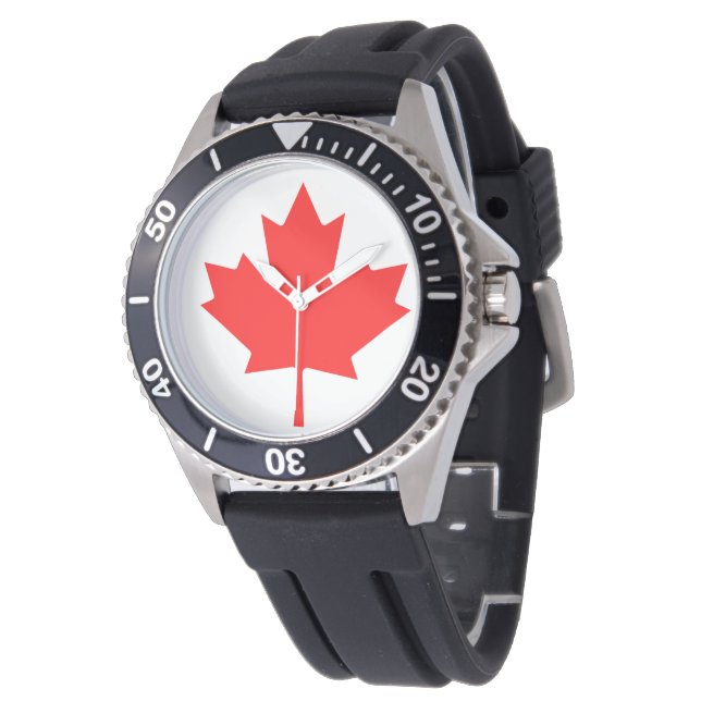 Reloj De Pulsera Inspección de bandera de Canadá (Angular)