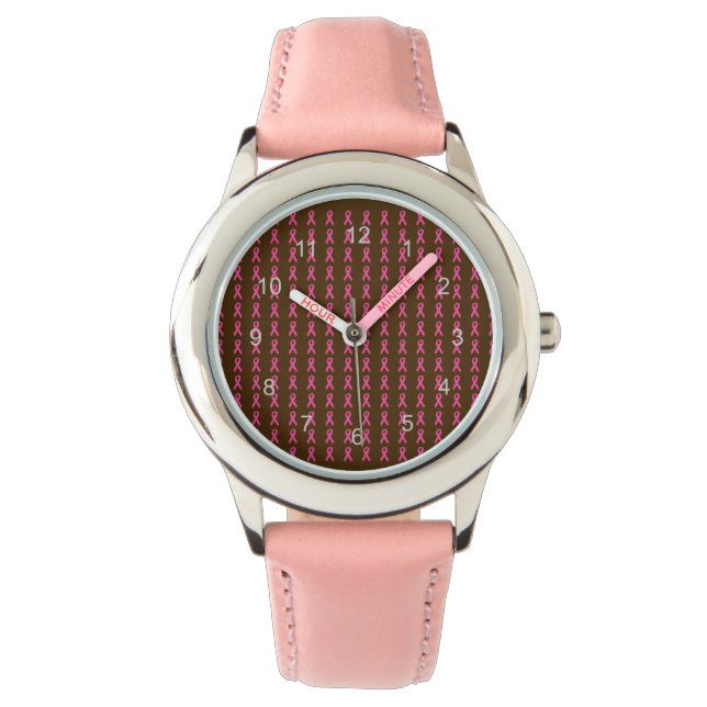 Reloj De Pulsera Inspección de cintas rosas (Anverso)