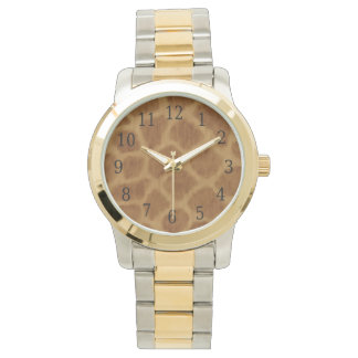 Reloj De Pulsera Inspección de impresión de jirafas