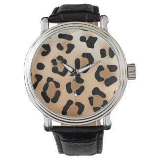 Reloj De Pulsera Inspección de impresión de leopardo