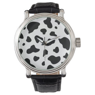 Reloj De Pulsera Inspección de impresión de patrón de vaca