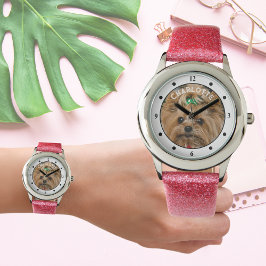 Reloj De Pulsera Inspección de NOMBRE DE FOTO infantil - Mascota |