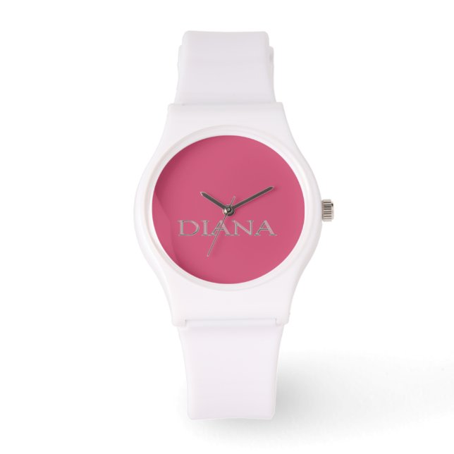 Reloj De Pulsera Inspección de nombres personalizados de Diana (Anverso)