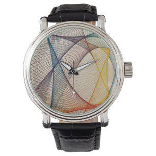 Reloj De Pulsera Inspección del Diseñador de arte geométrico
