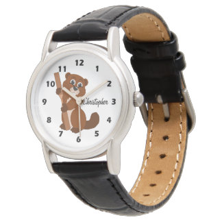 Reloj De Pulsera Inspección personalizada de diseño de castores