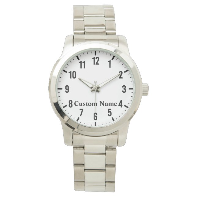 Reloj De Pulsera Inspección personalizada de nombres (Anverso)