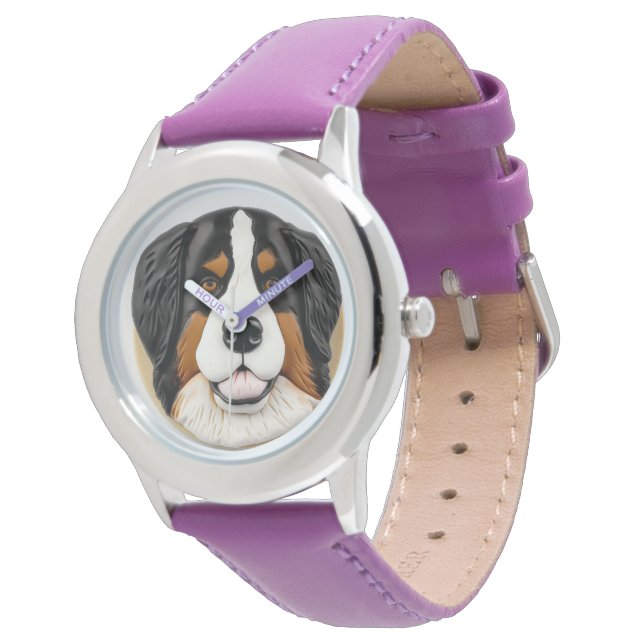 Reloj De Pulsera Inspiración de Perro de Montaña 3D de Berna (Angular)