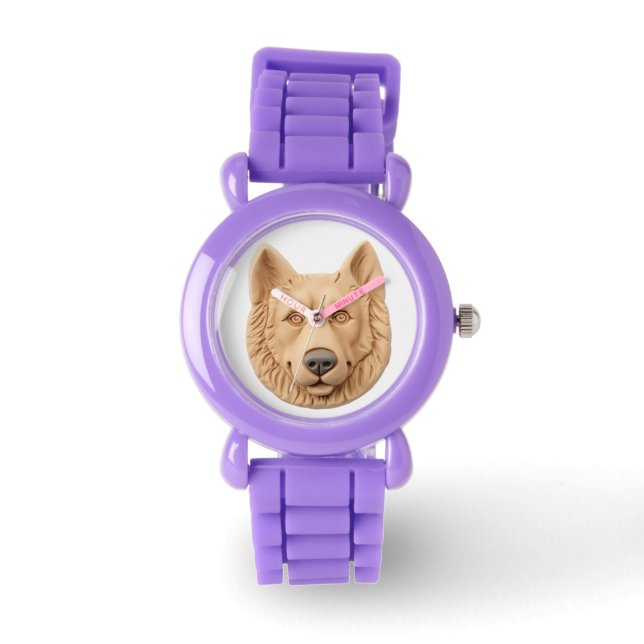 Reloj De Pulsera Inspiración de perro pastor belga 3D (Anverso)