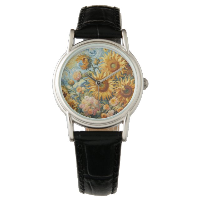 Reloj De Pulsera Inspiraciones de girasol (Anverso)