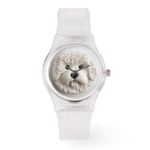 Reloj De Pulsera Inspirado en 3D, el perro de Bichon Frise