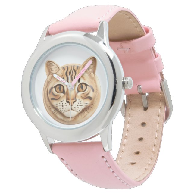 Reloj De Pulsera Inspirado en el gato 3D de Bengala (Angular)