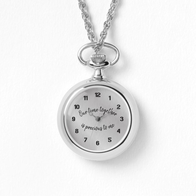 Reloj De Pulsera Inspirador: Nuestro tiempo juntos es una cita prec (Anverso)