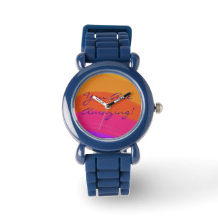 Reloj De Pulsera Inspirador y positivo color arcoiris