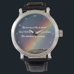 Reloj De Pulsera Inspiradora adicción al fármaco Sobria Cita de Rec<br><div class="desc">La recuperación es como una tormenta. No dejes que la lluvia te hunda. El arco iris viene. Una cita motivacional para la recuperación de adicciones a las drogas muestra un regalo para el estímulo de la sobriedad con una hermosa imagen de arco iris inspirador. Gran reloj de pulsera para un...</div>
