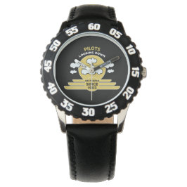 Reloj De Pulsera Instructor de vuelo | Escuela de vuelo | Graduado 