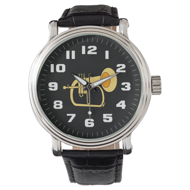 Reloj De Pulsera Instrumento musical Flugelhorn (Anverso)