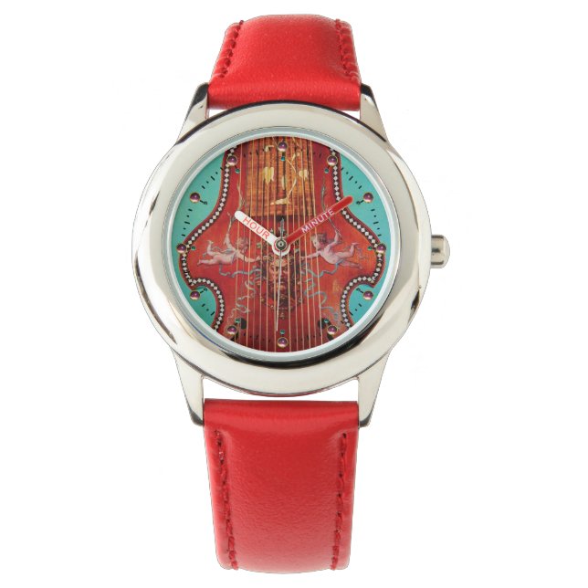 Reloj De Pulsera INSTRUMENTOS MUSICALES ANTIGUOS, LYRA DA GAMBA Mus (Anverso)