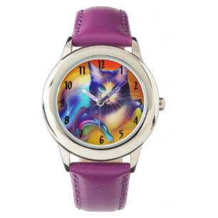 Reloj De Pulsera Inteligencia artificial: gato animal sentado