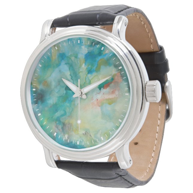 Reloj De Pulsera Interstelar | Cielo azul Verde azulado (Angular)