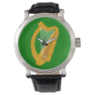 Reloj De Pulsera ireland green harp flag irish