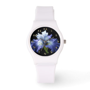 Reloj De Pulsera Iris azul y blanco profundo