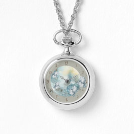 Reloj De Pulsera Iris Floral Moon Necklard Watch