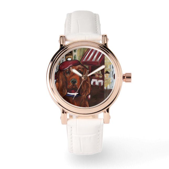 RELOJ DE PULSERA IRISH SETTER (Anverso)