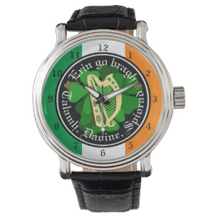 Reloj De Pulsera Irlanda para siempre/Erin se va bragh/a tierra/gen