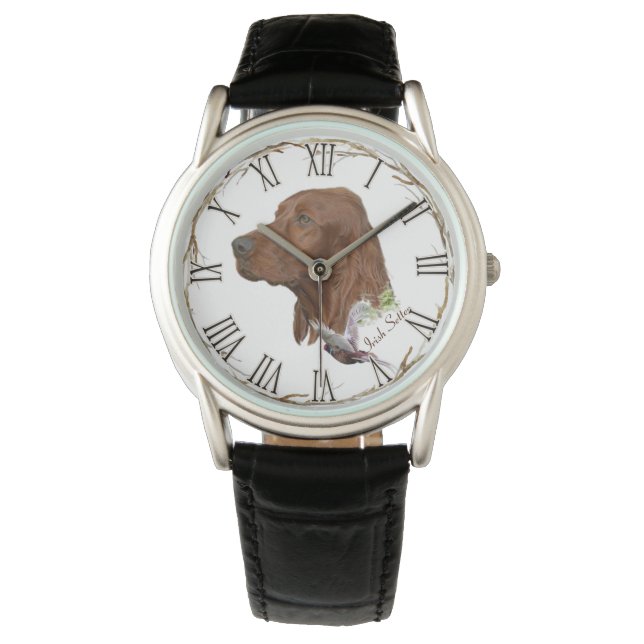 Reloj De Pulsera Irlandés Setter (Anverso)