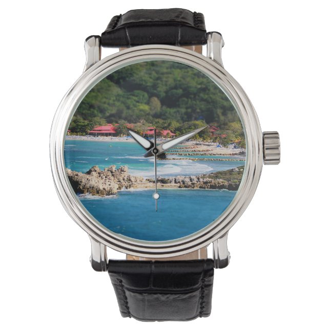 Reloj De Pulsera Isla Tranquila Paraíso Labadee Haití (Anverso)